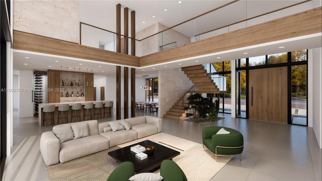 Furnished interior view inside a new home in , Pinecrest (Image 3).