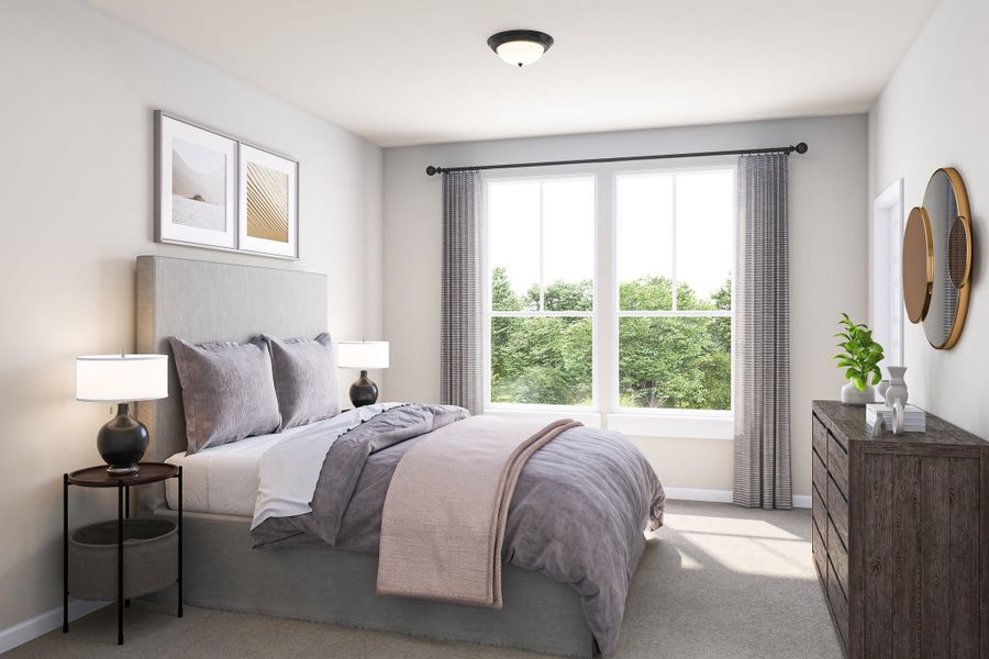 Representative furnished interior of a home built from the Bryker by Tri Pointe Homes in Lariat, Liberty Hill (Image 20).