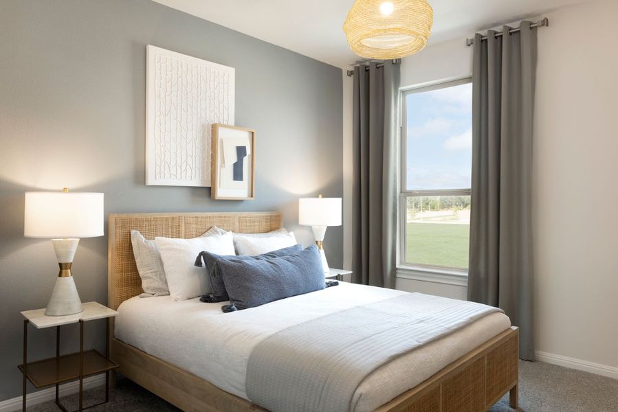 Furnished interior view inside a new home in Northpoint at Old Settlers, Round Rock (Image 6). Furnished interior view inside a new home in Northpoint at Old Settlers, Round Rock (Image 6).