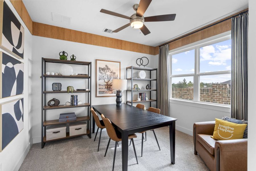 Representative furnished interior of a home built from the Durham by Chesmar Homes in Emory Glen, Magnolia (Image 9).