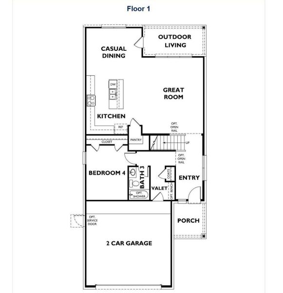 2D floor plan layout of this home in Sienna 40', Missouri City, TX (Image 3). 2D floor plan layout of this home in Sienna 40', Missouri City, TX (Image 3).