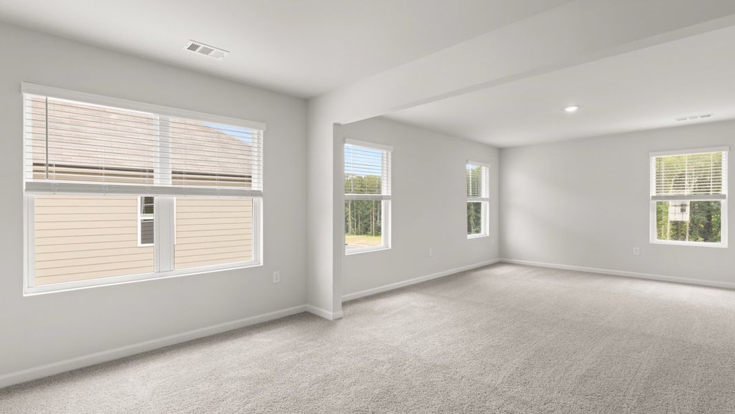 Representative unfurnished interior of a home built from the Halton by D.R. Horton in Grandview at Lanier, Dawsonville (Image 23).