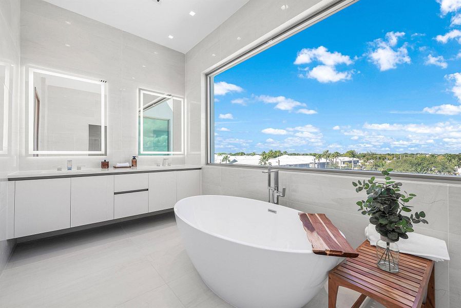 Furnished interior view inside a new home in , Delray Beach (Image 13). Furnished interior view inside a new home in , Delray Beach (Image 13).