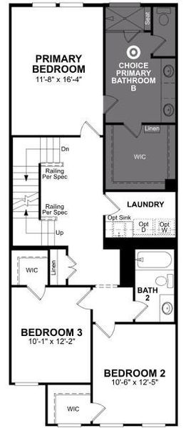 Beazer Homes Bayside Townhomes Baltic floorplan