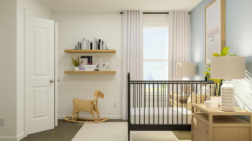 Furnished interior view inside a new home in Plum Creek North, Kyle (Image 12).