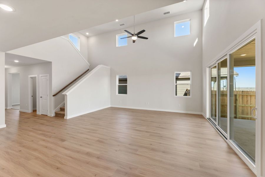 Representative unfurnished interior of a home built from the Poinseta by Hakes Brothers in Hickory Ridge, Elmendorf (Image 30). Representative unfurnished interior of a home built from the Poinseta by Hakes Brothers in Hickory Ridge, Elmendorf (Image 30).