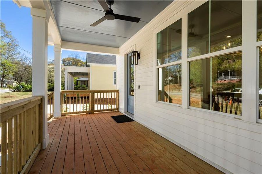 Exterior details and patio area of a home in , Atlanta (Image 3).