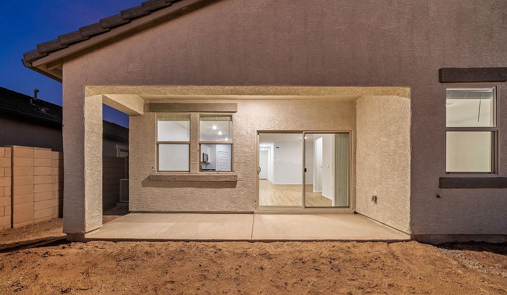 Exterior details and patio area of a home in Saguaro Bloom, Marana (Image 25).