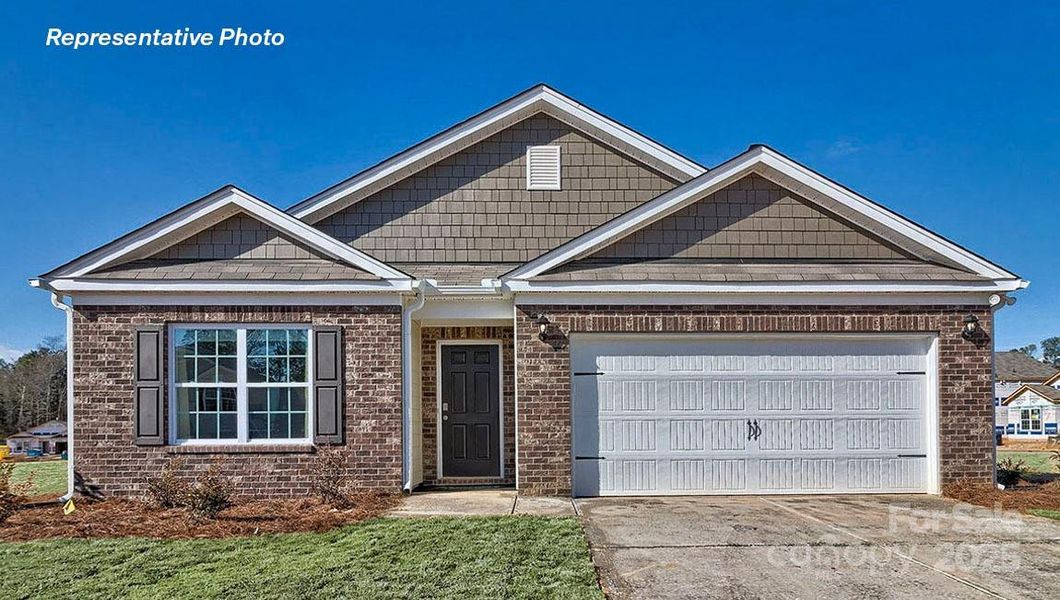 Front exterior of a new home in Villages of Maiden, Maiden, NC, highlighting curb appeal (Image 1).