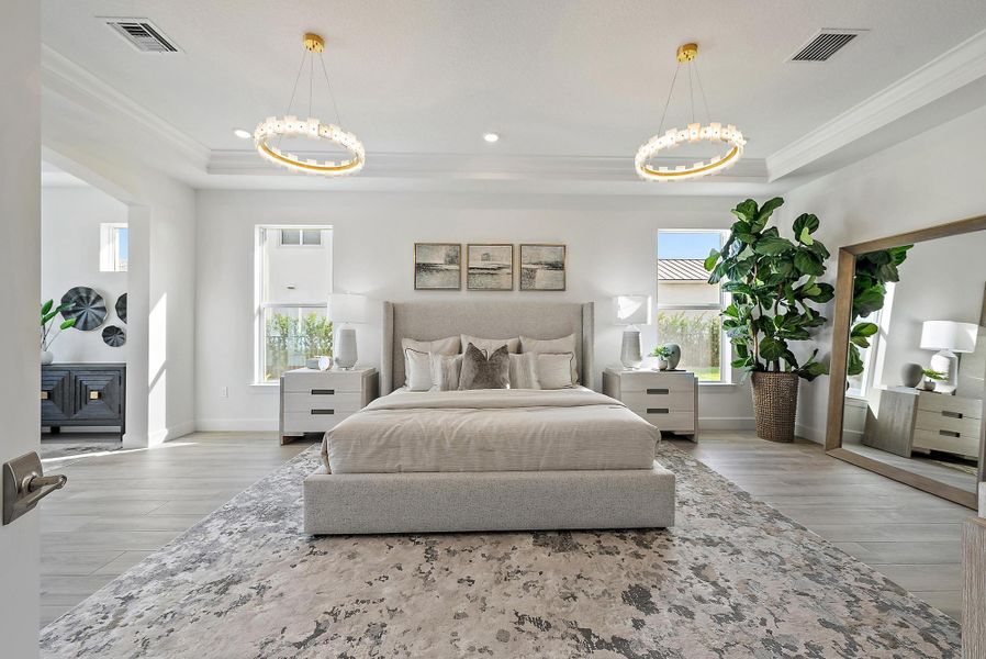 Furnished interior view inside a new home in , Jupiter (Image 49).