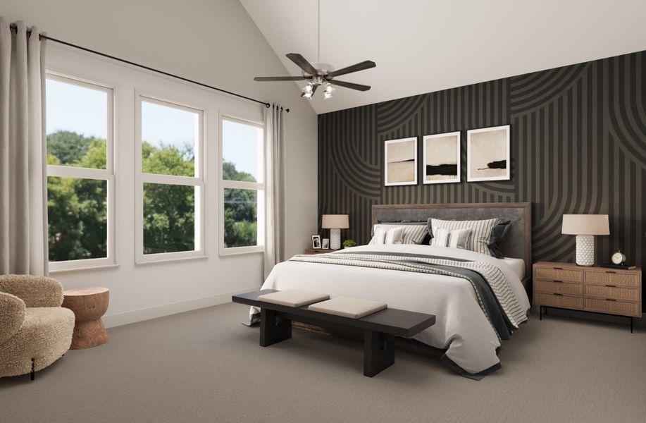 Furnished interior view inside a new home in Heath Golf and Yacht Club, Heath (Image 9).