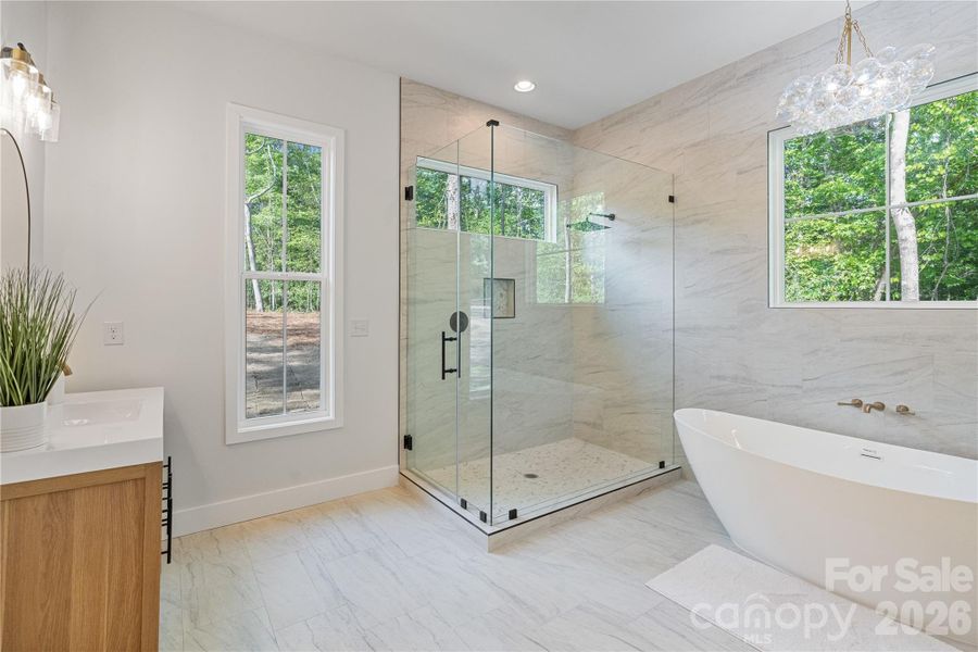 Furnished interior view inside a new home in , Clover (Image 15).