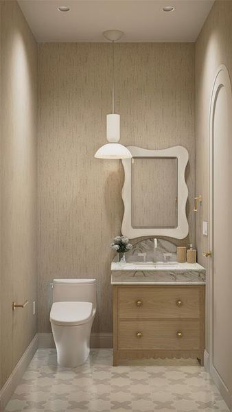 Furnished interior view inside a new home in , Heath (Image 30).