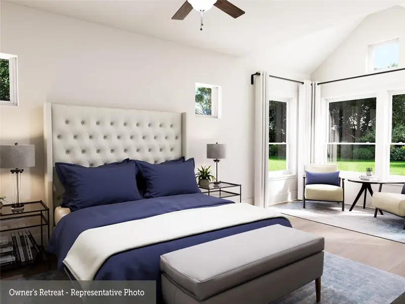 REPRESENTATIVE PHOTO:  Large aster suite with cathedral ceiling and sitting area!