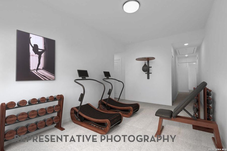 Furnished interior view inside a new home in Hallie's Cove, Schertz (Image 5).