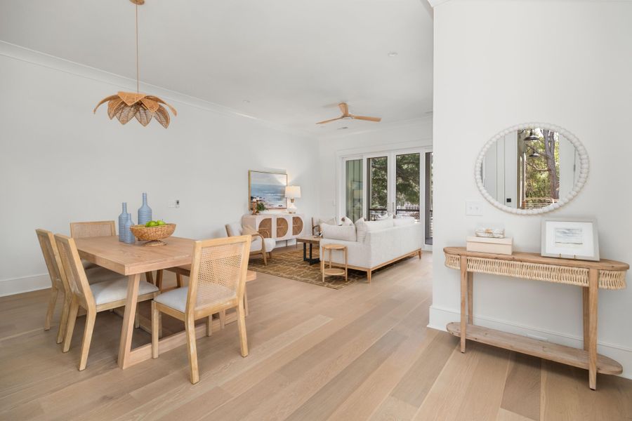 Furnished interior view inside a new home in , Edisto Island (Image 39).