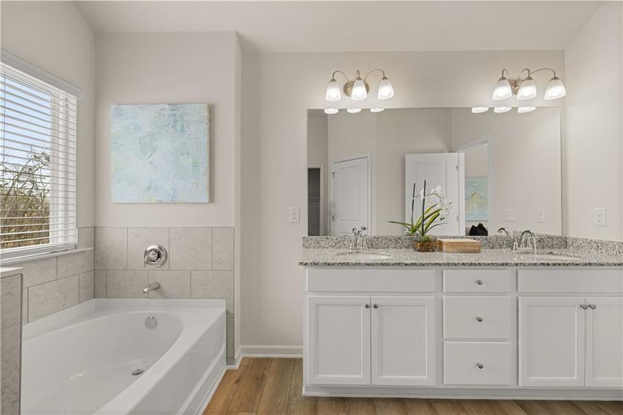 Furnished interior view inside a new home in Alcovy Village, Lawrenceville (Image 17).