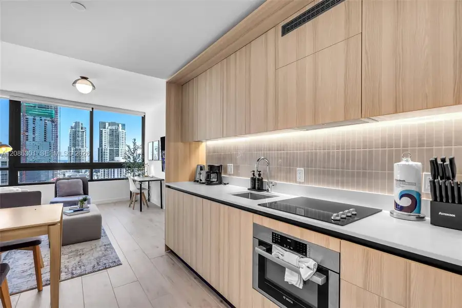 Furnished interior view inside a new home in , Miami (Image 13).