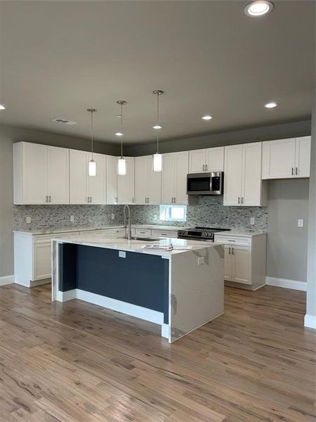 Furnished interior view inside a new home in , Dallas (Image 3).