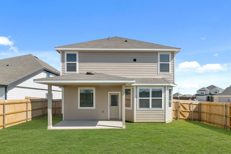 Exterior details and patio area of a home in Retreat at Fossil Creek, Fort Worth (Image 3). Exterior details and patio area of a home in Retreat at Fossil Creek, Fort Worth (Image 3).