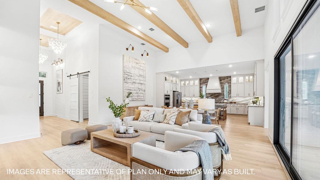 Representative furnished interior of a home built from the The Bremond by D.R. Horton in Sola Vista at West Cypress Hills, Briarcliff (Image 7).