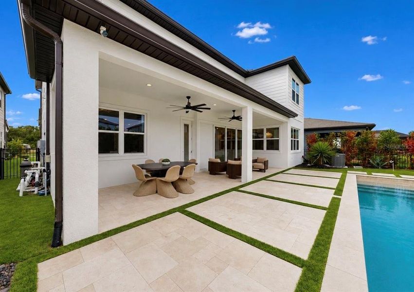 Exterior details and patio area of a home in , Apollo Beach (Image 31). Exterior details and patio area of a home in , Apollo Beach (Image 31).