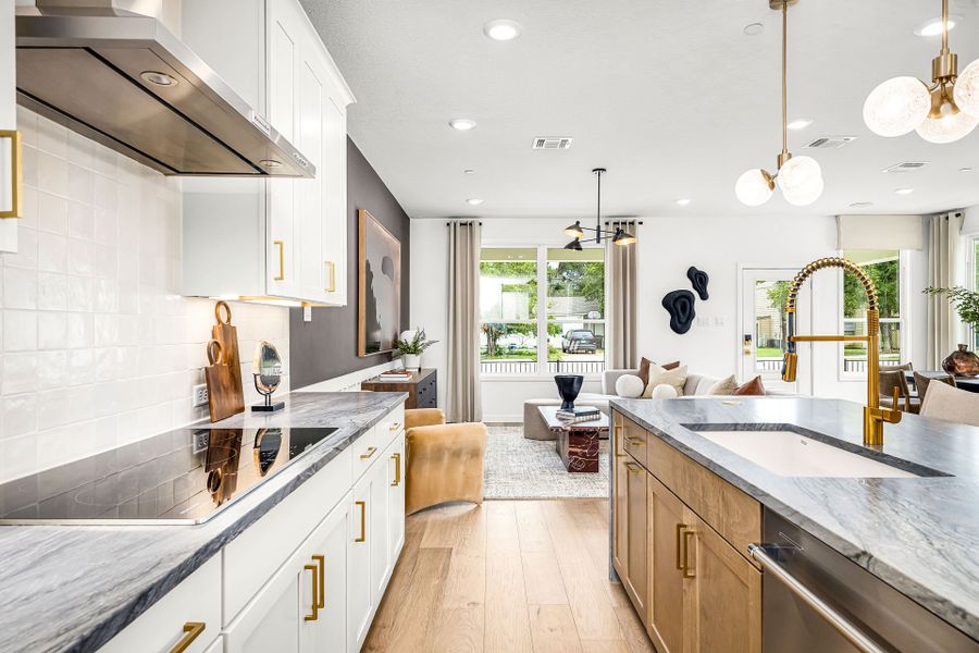 Representative furnished interior of a home built from the Asherton by Pulte Homes in Monarch on Main, Round Rock (Image 9). Representative furnished interior of a home built from the Asherton by Pulte Homes in Monarch on Main, Round Rock (Image 9).
