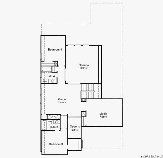 2D floor plan layout of this home in Mayfair, New Braunfels, TX (Image 2). 2D floor plan layout of this home in Mayfair, New Braunfels, TX (Image 2).