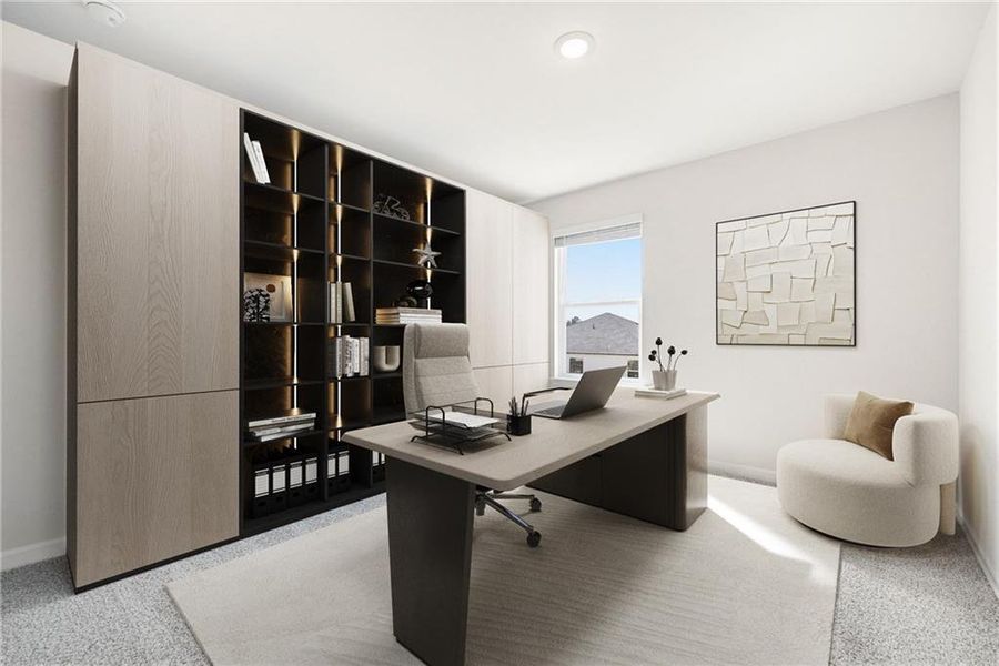 Furnished interior view inside a new home in , Fairburn (Image 17).