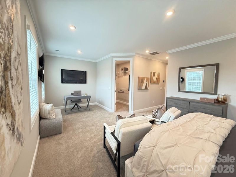 Primary Suite with View to Sitting Area