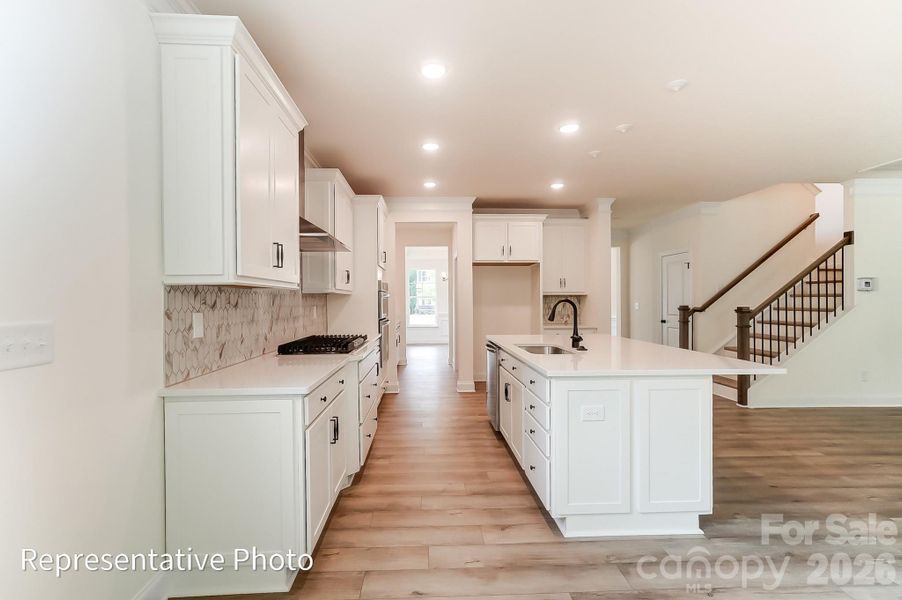 Furnished interior view inside a new home in Enclave at Riverdale, Huntersville (Image 14).