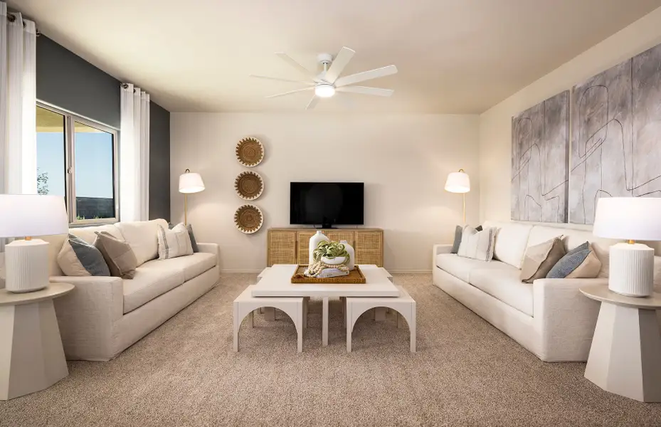 Representative furnished interior of a home built from the Poppy by Pulte Homes in Festival Foothills, Buckeye (Image 12).