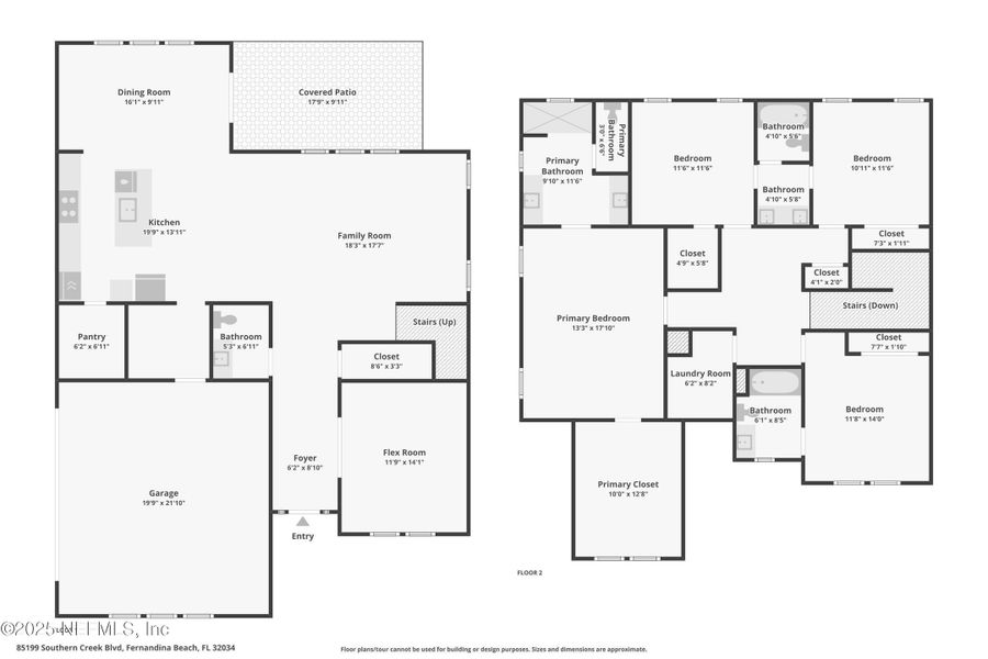 2D floor plan layout of this home in , Fernandina Beach, FL (Image 6).