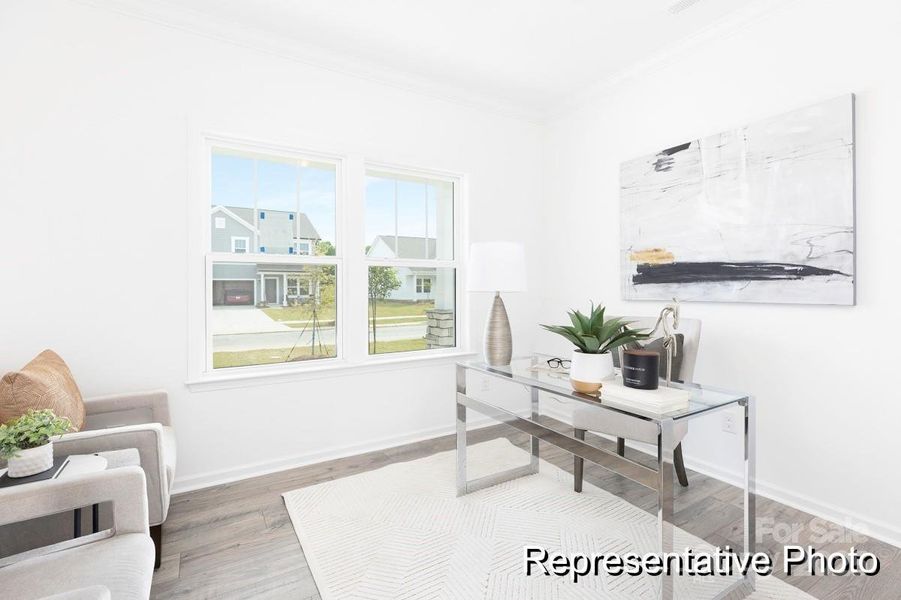 Furnished interior view inside a new home in Morgan Hills, Albemarle (Image 16).