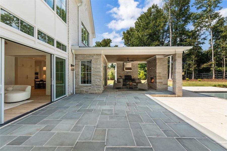 Exterior details and patio area of a home in , Milton (Image 31). Exterior details and patio area of a home in , Milton (Image 31).