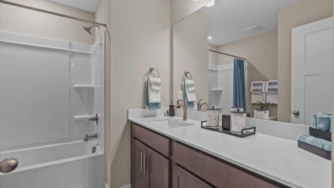 Furnished interior view inside a new home in Ransdell Pointe, Spartanburg (Image 21). Furnished interior view inside a new home in Ransdell Pointe, Spartanburg (Image 21).