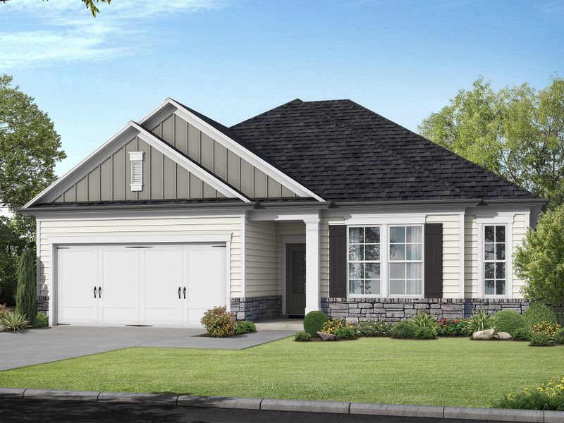 Representative exterior photo of a completed home built from the The Canemount by My Home Communities in Robins Estates, Warner Robins, GA (Image 5). Representative exterior photo of a completed home built from the The Canemount by My Home Communities in Robins Estates, Warner Robins, GA (Image 5).