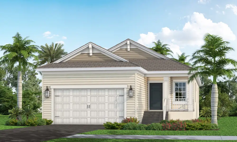 Representative exterior photo of a completed home built from the Victory by Neal Communities in Tide Marsh, Fort Myers, FL (Image 2). Representative exterior photo of a completed home built from the Victory by Neal Communities in Tide Marsh, Fort Myers, FL (Image 2).
