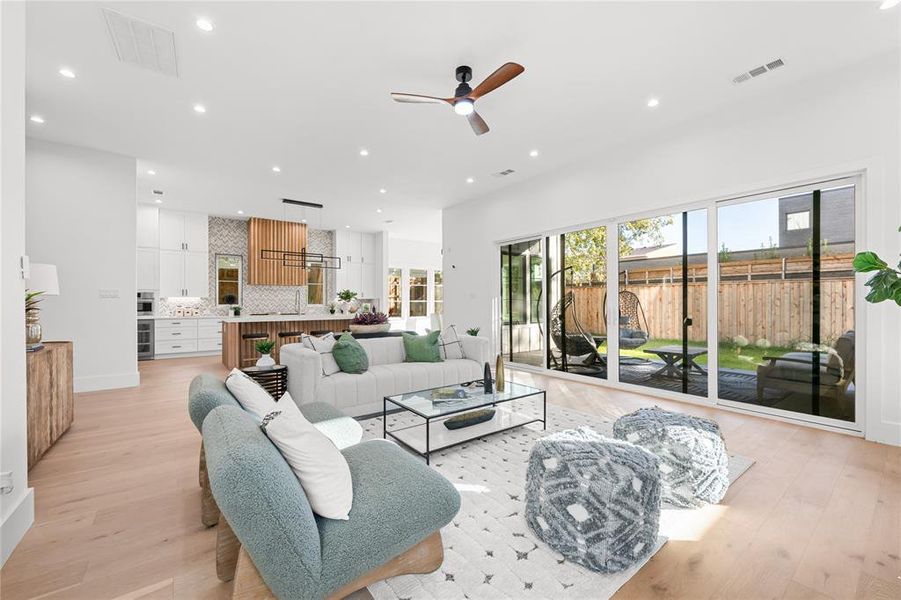 Furnished interior view inside a new home in , Dallas (Image 4).