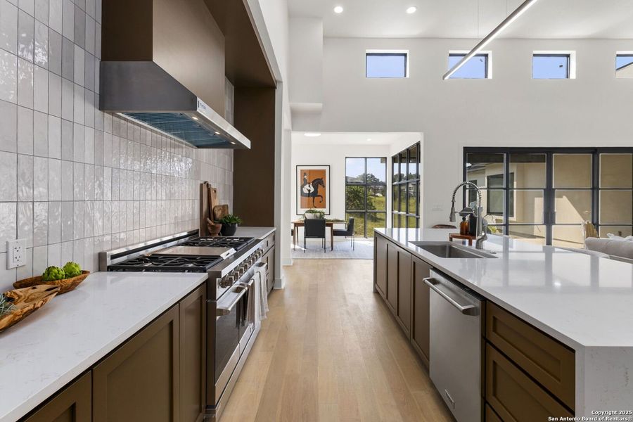 Furnished interior view inside a new home in , San Antonio (Image 16). Furnished interior view inside a new home in , San Antonio (Image 16).