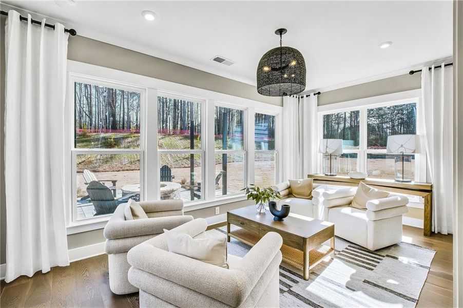 Furnished interior view inside a new home in Ashworth Estates, Powder Springs (Image 11).