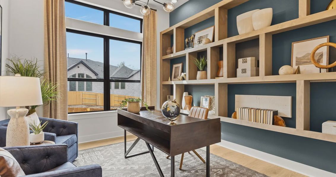 Representative furnished interior of a home built from the Orion by Chesmar Homes in Sunfield, Seguin (Image 10).