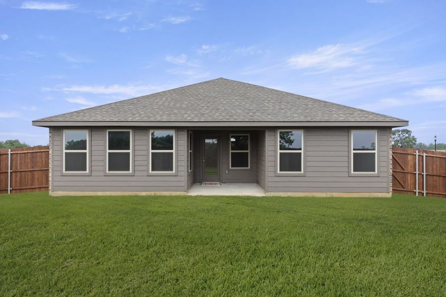 Front exterior of a new home in Belmont, Aubrey, TX, highlighting curb appeal (Image 27). Front exterior of a new home in Belmont, Aubrey, TX, highlighting curb appeal (Image 27).