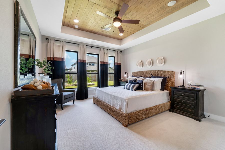 Furnished interior view inside a new home in Massey Oaks, Pearland (Image 19).