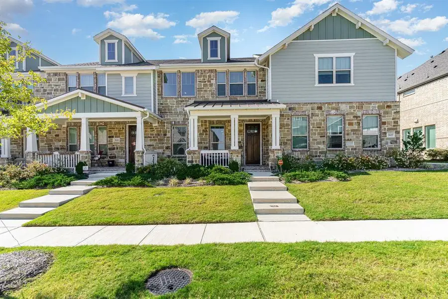 Front exterior of a new home in , Garland, TX, highlighting curb appeal (Image 1).