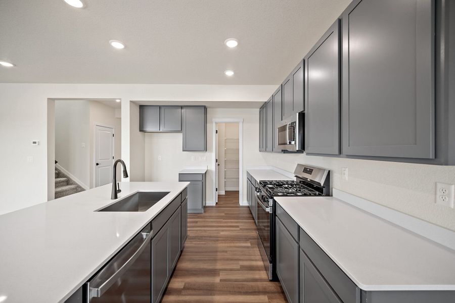 Furnished interior view inside a new home in Aspen Ranch, Fountain (Image 9). Furnished interior view inside a new home in Aspen Ranch, Fountain (Image 9).