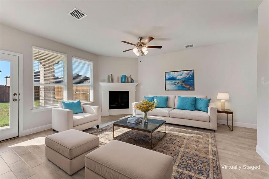 Furnished interior view inside a new home in AnaCapri, Anna (Image 16). Furnished interior view inside a new home in AnaCapri, Anna (Image 16).