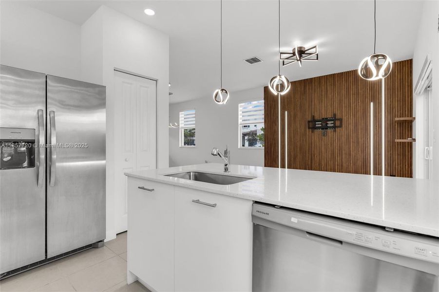 Furnished interior view inside a new home in , Miami (Image 3).