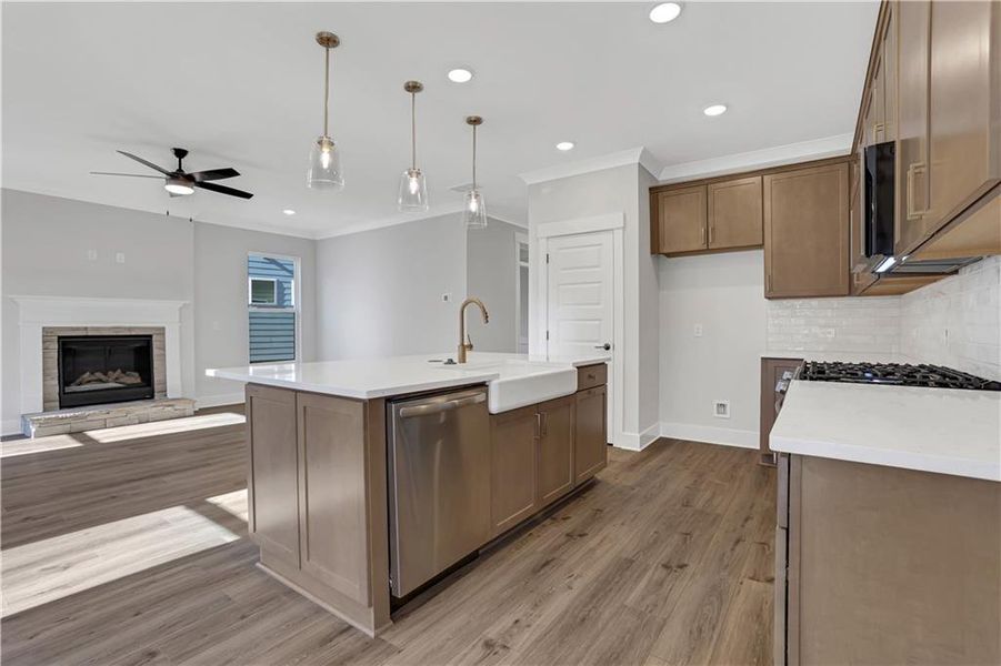 Furnished interior view inside a new home in Villas at Dawsonville, Dawsonville (Image 7). Furnished interior view inside a new home in Villas at Dawsonville, Dawsonville (Image 7).