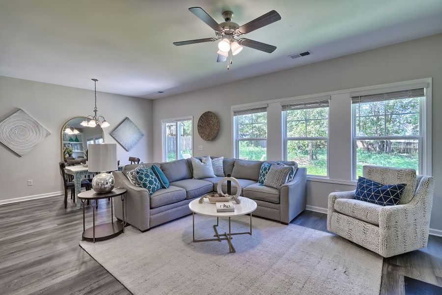 Furnished interior view inside a new home in Portrait Hills, Aiken (Image 14). Furnished interior view inside a new home in Portrait Hills, Aiken (Image 14).